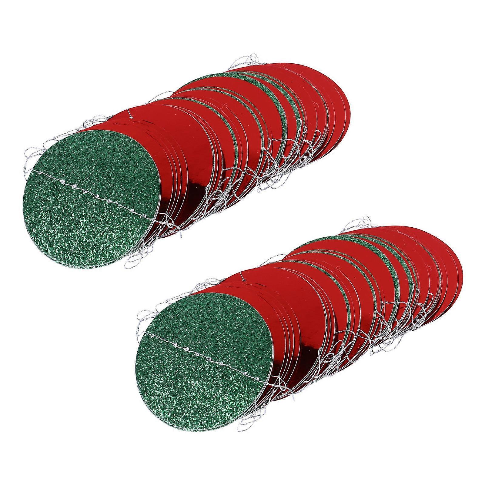2pcs Round Dots Banner for Holiday Party Decorations Party Favors and Home Decoration