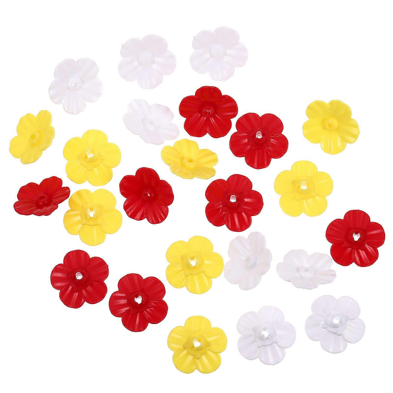 Hummingbird Feeder Replacement Flower Parts For Bird Feeders 24Pack Attractive Assorted Color Enrichment For Garden Outdoor Enthusiasts