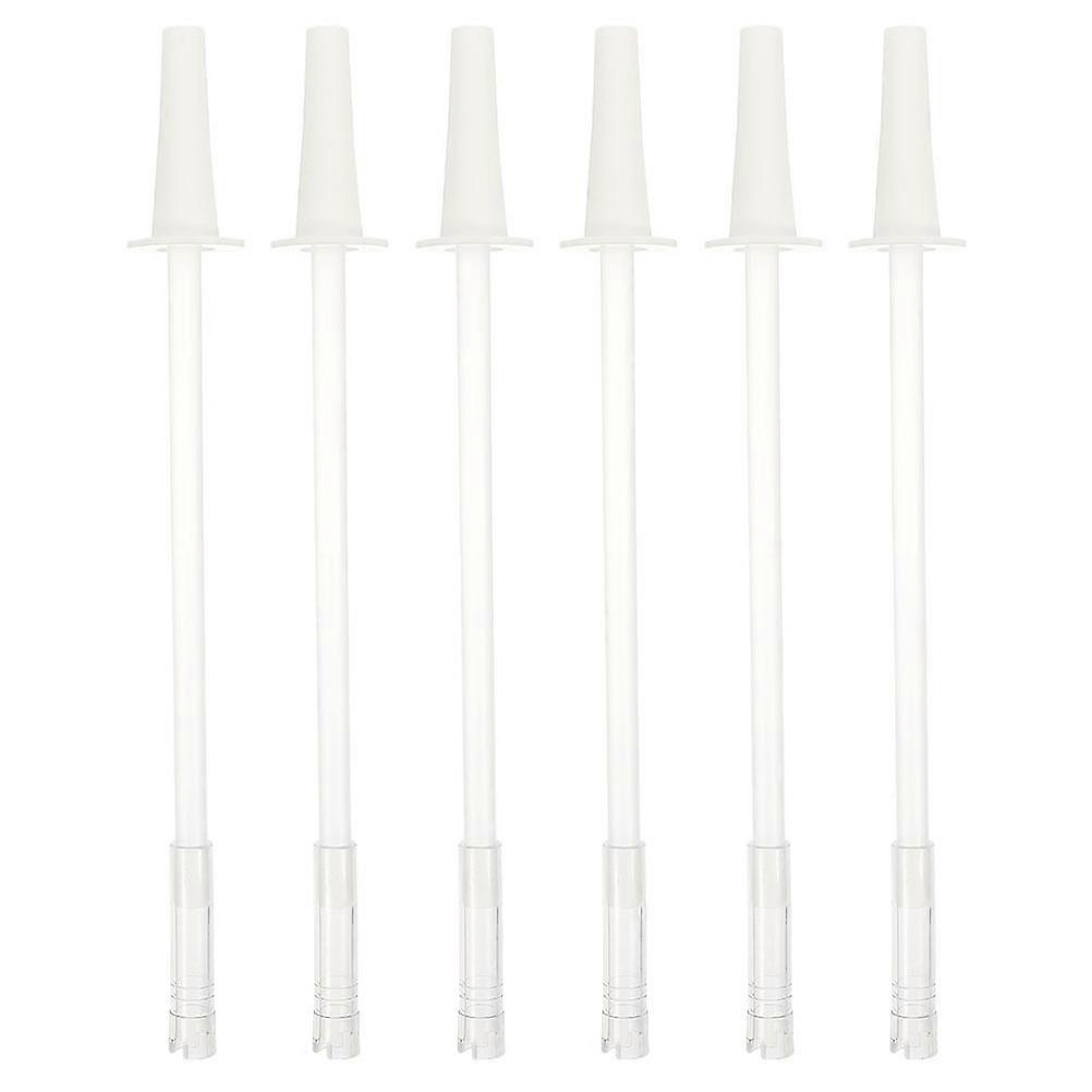 Multi-Function Straw 6 Sets With Straight Tube Design For Fitness Use And Sports Drinking In White Color