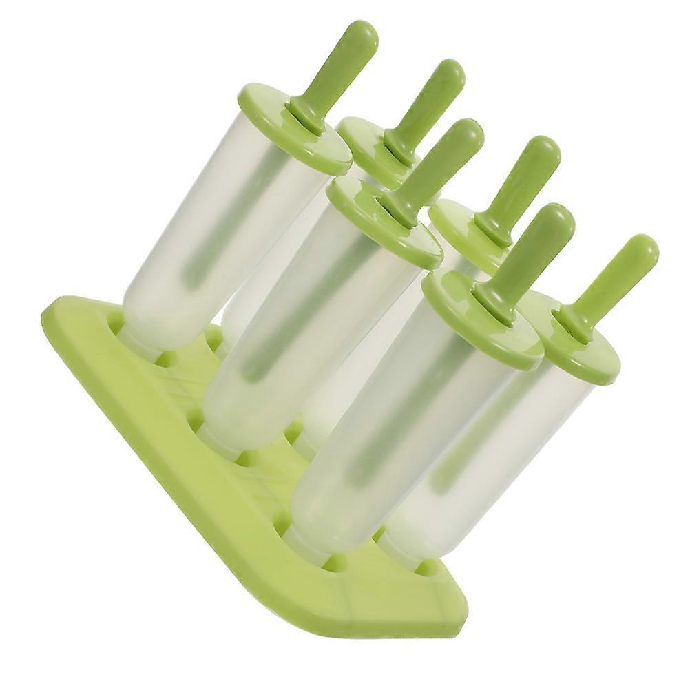 Baby Popsicle Molds Plastic Summer Essential for Home Use Light Green Versatile Design 6pcs