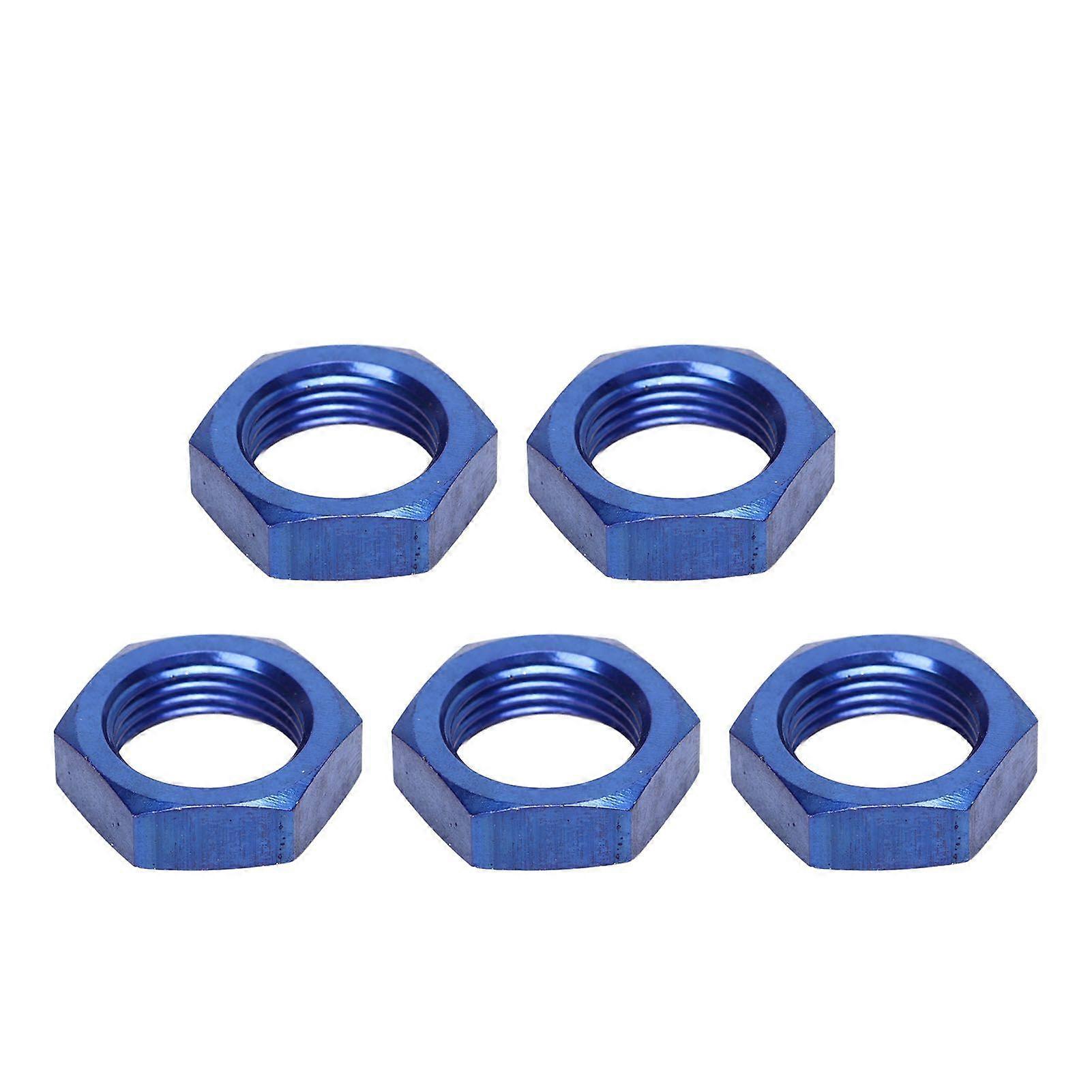 Hex locking nuts AN8 female thread 5 pcs fitting adapter