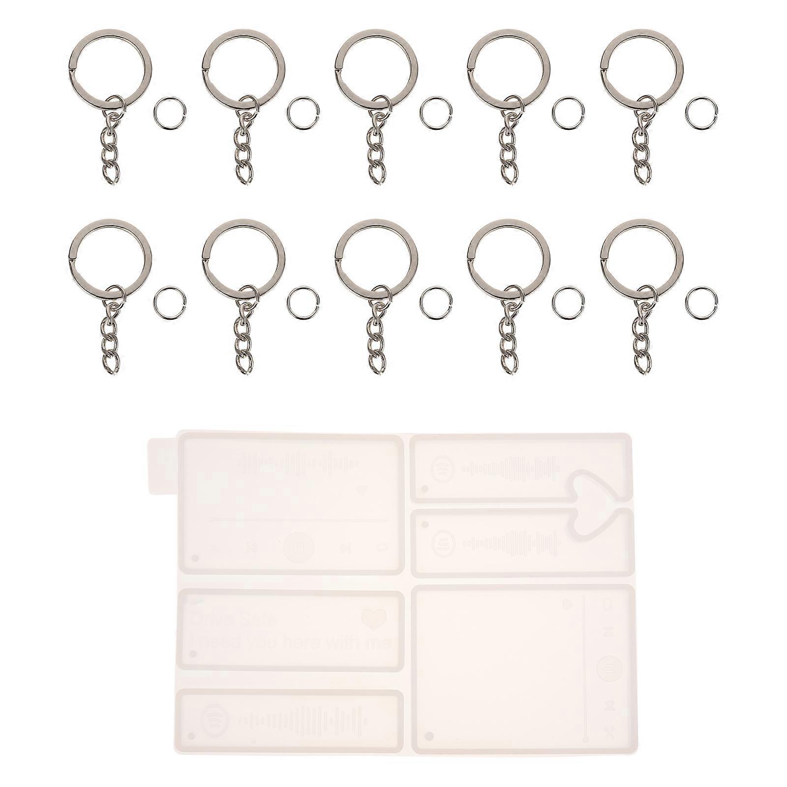 Resin Casting Mold Keychain Craft Tools Gift Making Silicone Molds Unique Fun 1 Set