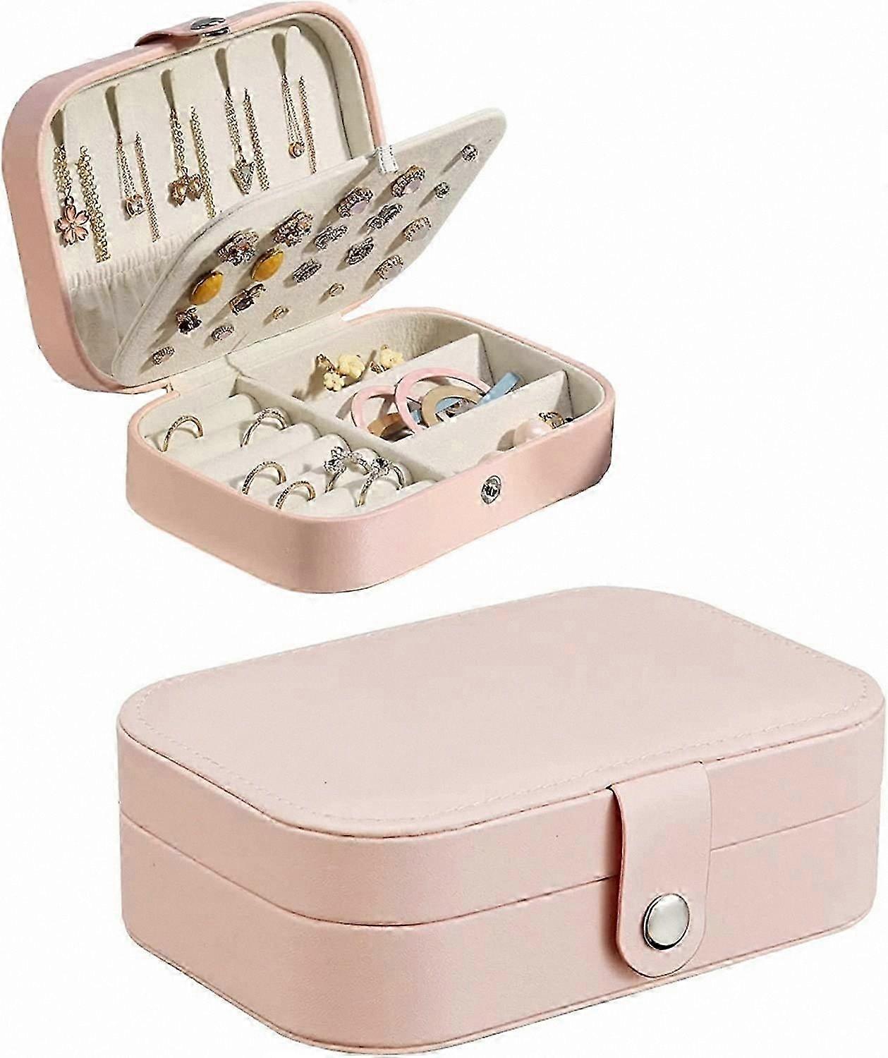 Double Layer Travel Jewelry Organizer Box for Mini Display Storage