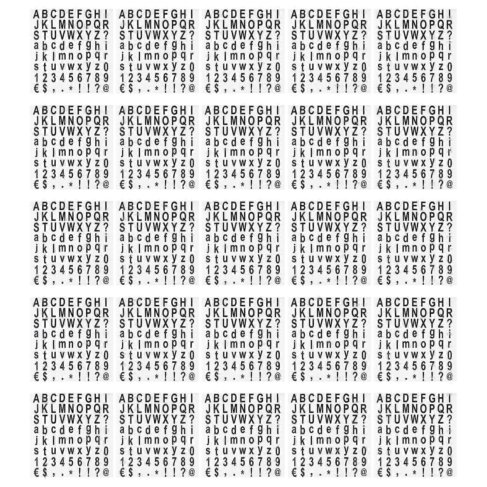 Black Paper Alphabet and Number Stickers for DIY Crafts and Decoration Easy to Peel and Stick