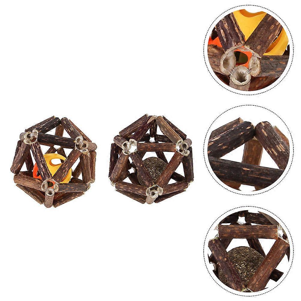 Cat Chew Toy for Pet Owners 2Pcs Suitable for Playtime Featuring Durable and Safe Construction