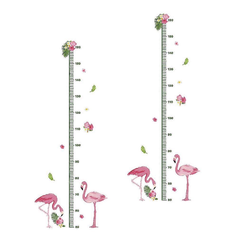 Height Chart Wall Stickers with Cartoon Animal Patterns   Self Adhesive Growth Measuring Ruler for Bedroom, Playroom, Nursery Decor   Removable and