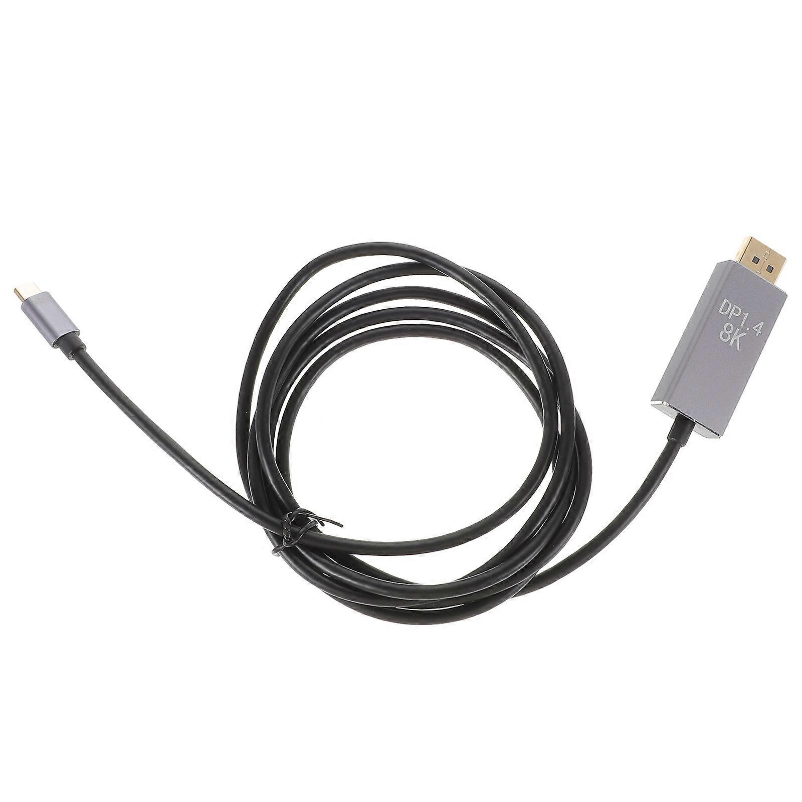 USB C To 1.4 Cable Compatible With Monitors Featuring Data Transfer Functionality For Tech Users 1Set