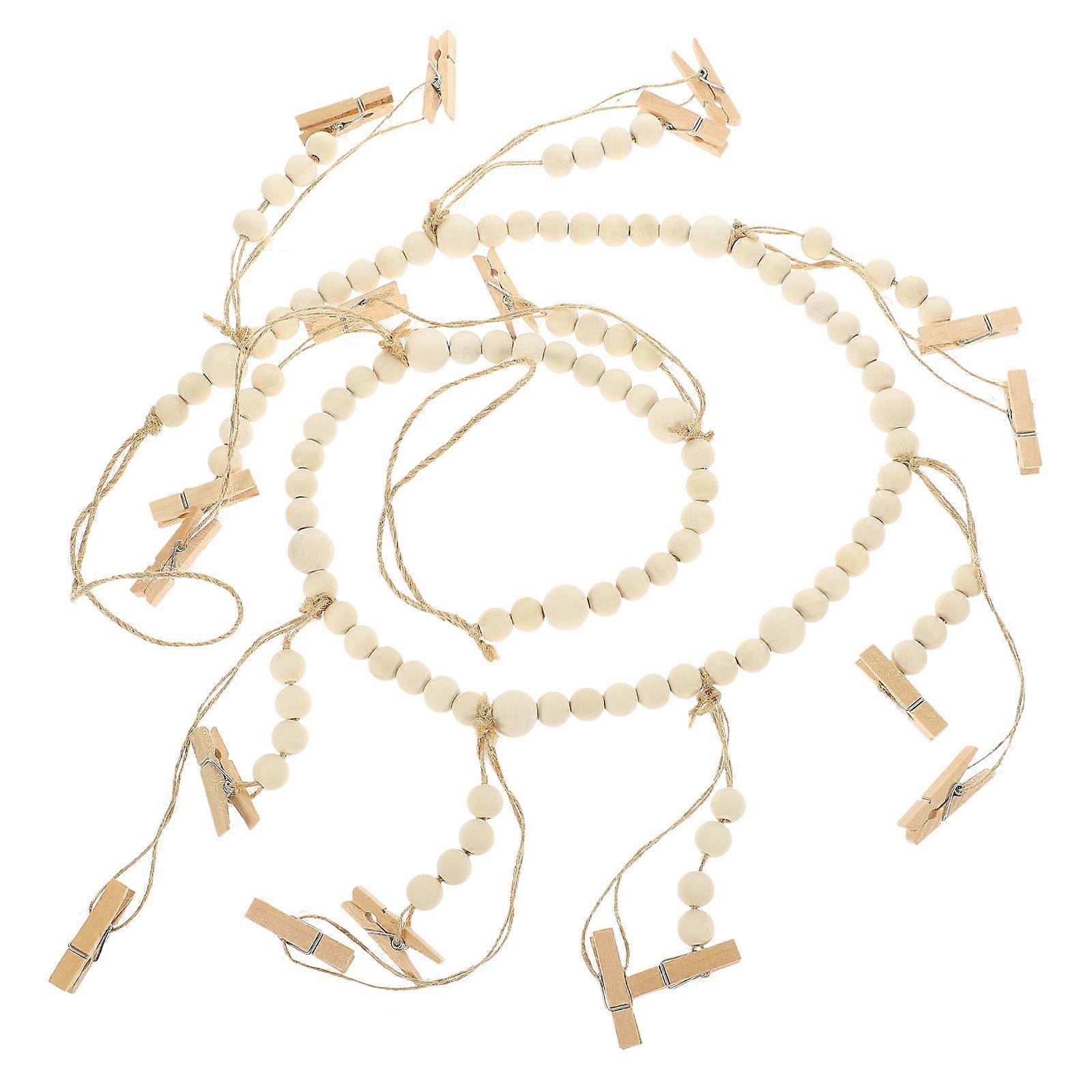 Rustic Vibe Hanging Photo Display Garland With Clips For Graduations 110X19CM 1Pack