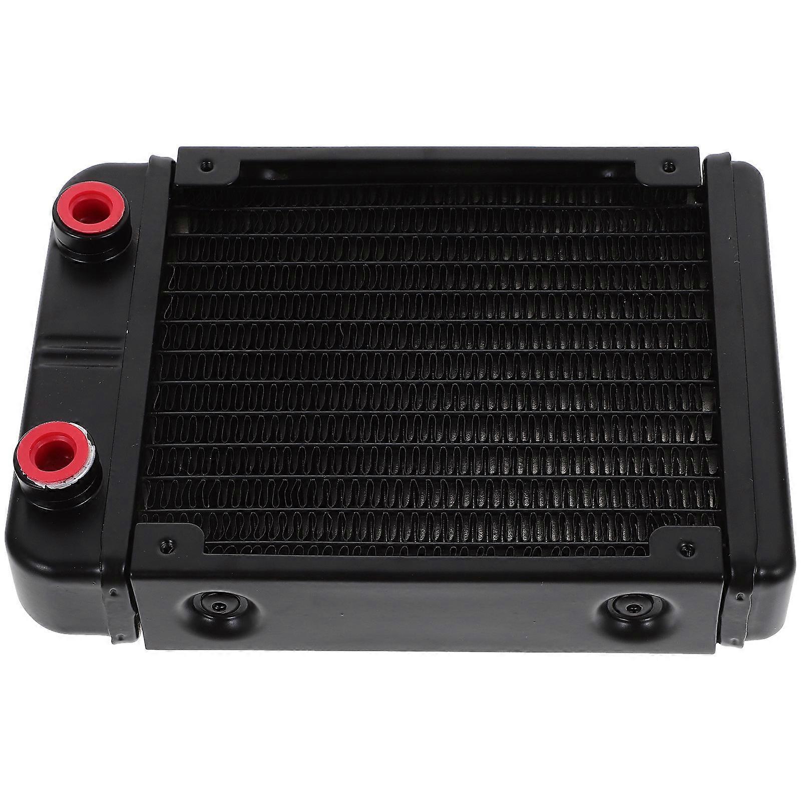 Black Aluminum Water Cooling Radiator for Computer with High Efficiency and Energy Saving .5x8.5 inches