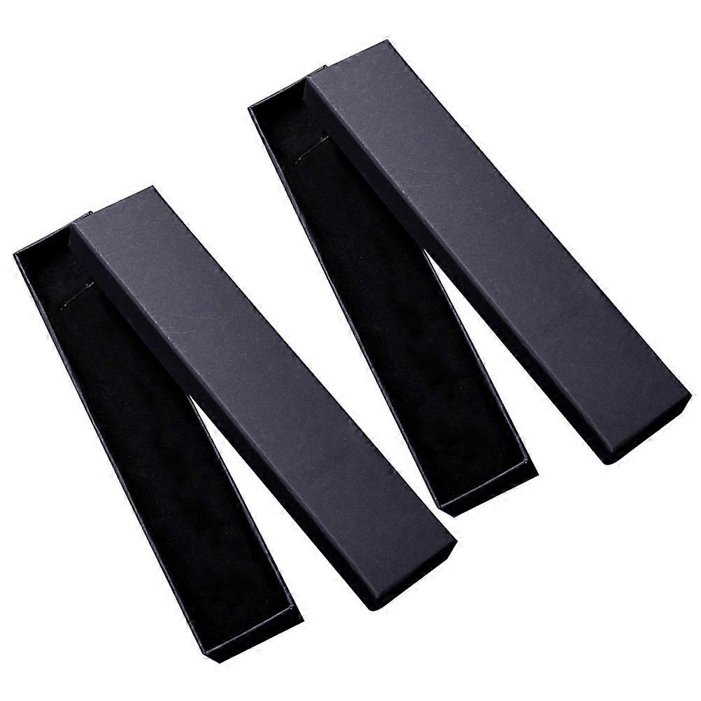 8PCS Jewelry Gift Boxes Kraft Paper Necklace Display Case Wedding Party Decorative Packaging Holder with Sponge