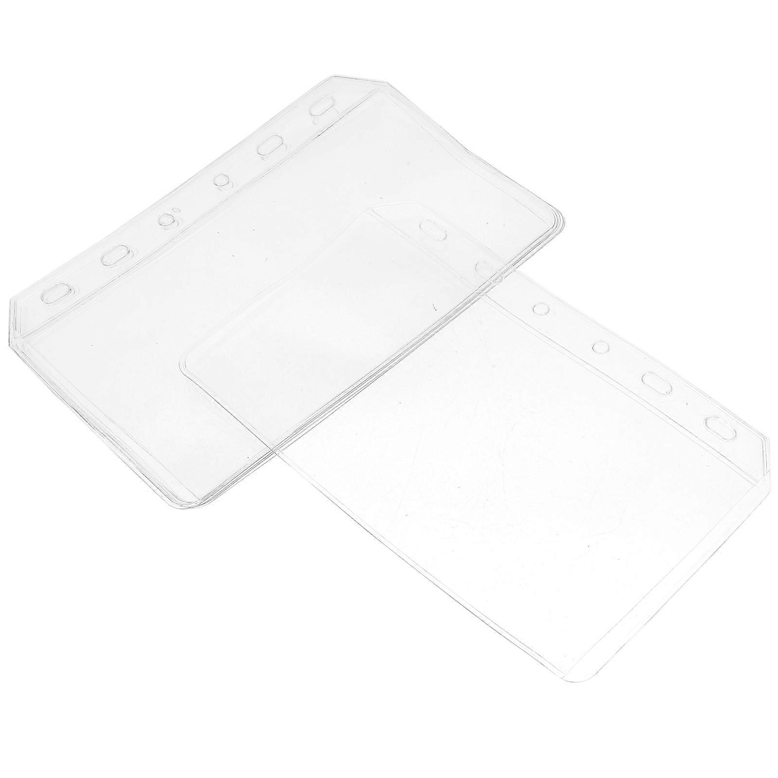 Binder Pockets Document Filing Bags 5Pcs Transparent PVC for Daily Work Life Organization