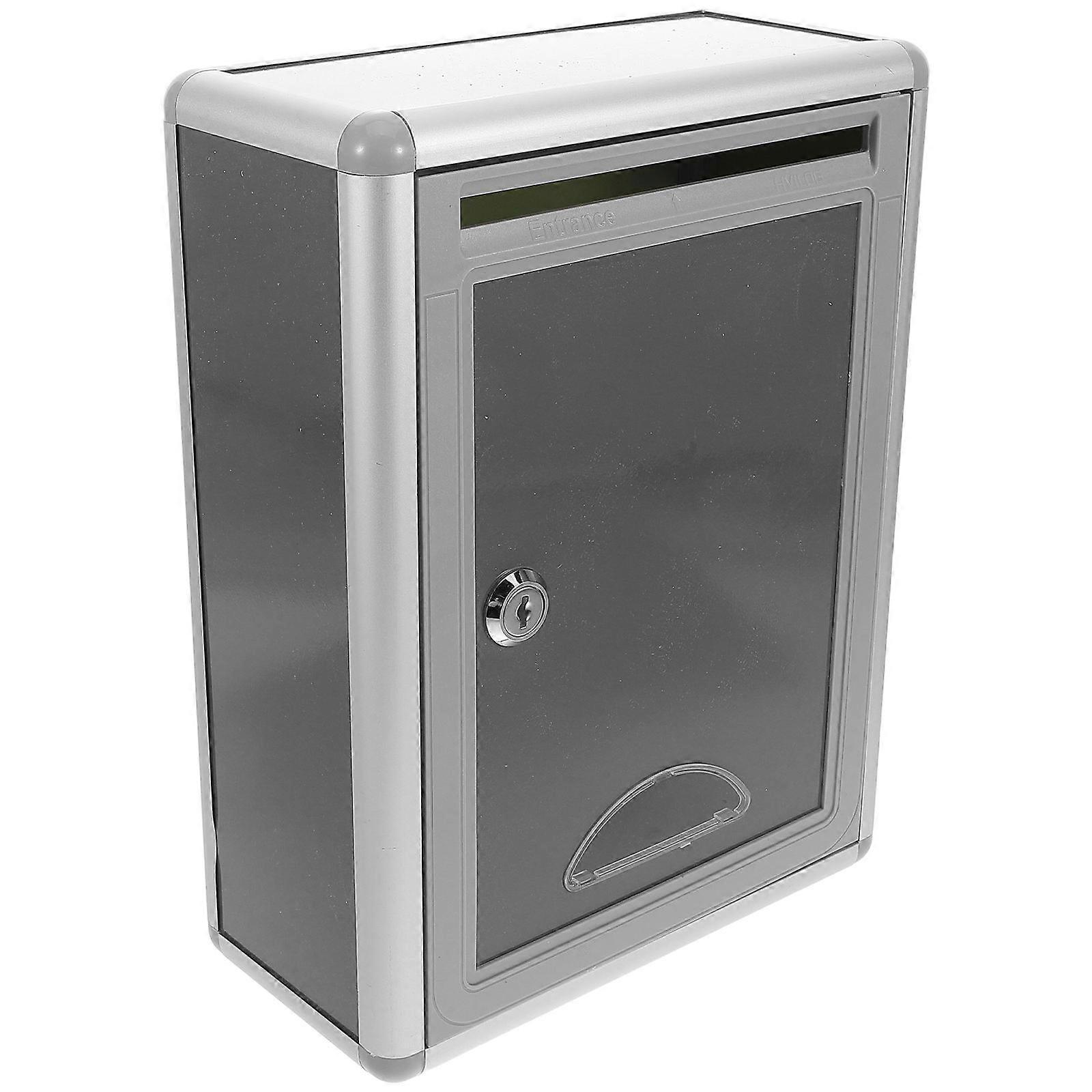 Wall Mounted Lockable Mailbox Large Capacity Outdoor Durable Design Home Office Multifunctional Mail Storage