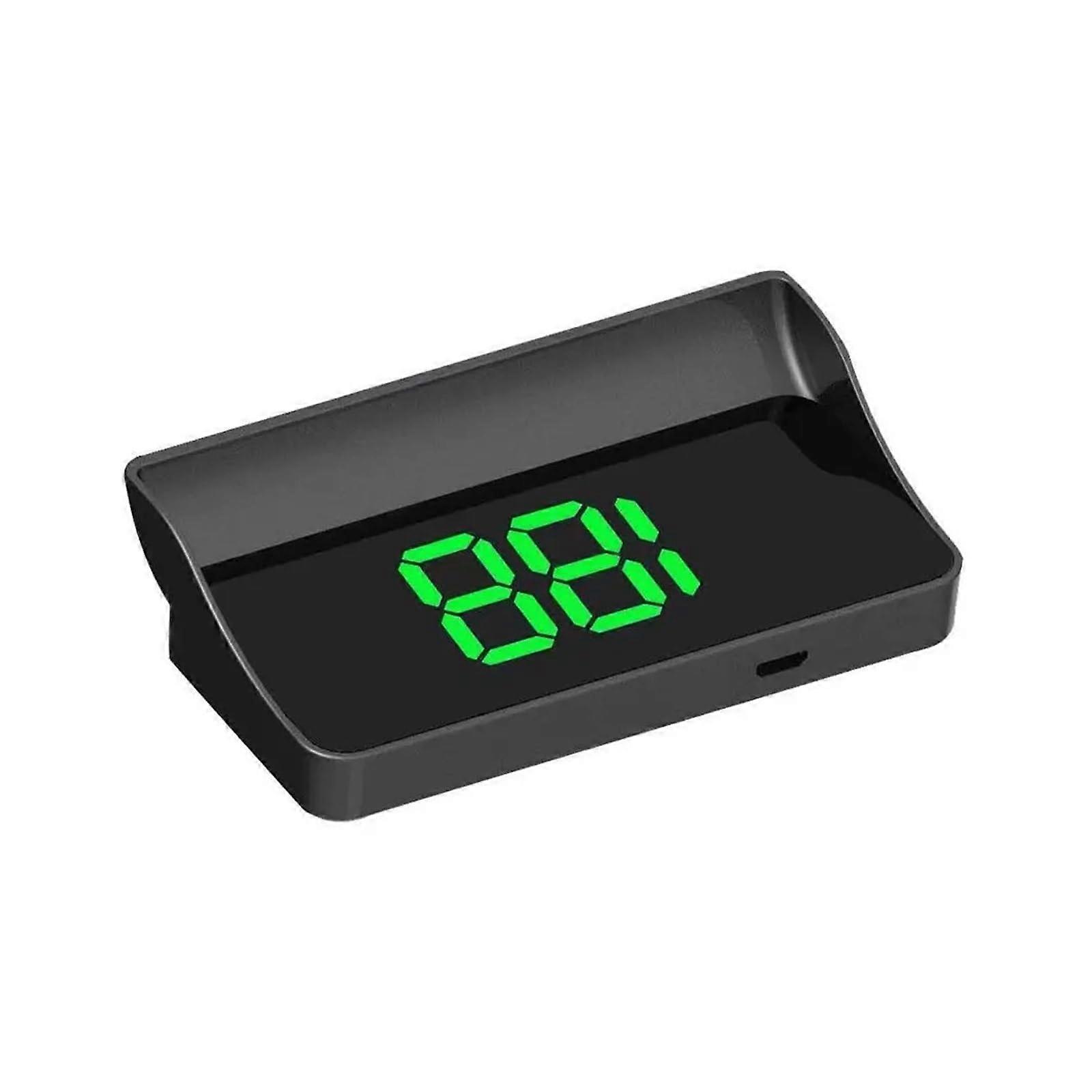 Auto HeadUp HD Display, GPS Speedometer, Speed, KM/H, Digital HUD Windshield Projector for All Cars, Auto Electronics Accessories (Green)