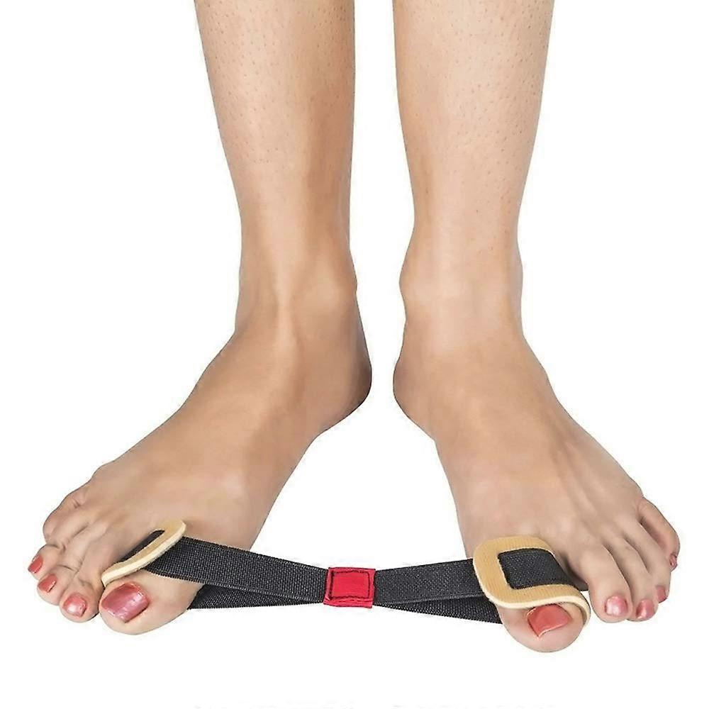 Stretchy Bunion Straps For Hallux Valgus Pain Relief One-Size Elastic Breathable Fabric Adjustable Hook-and-Loop Straps