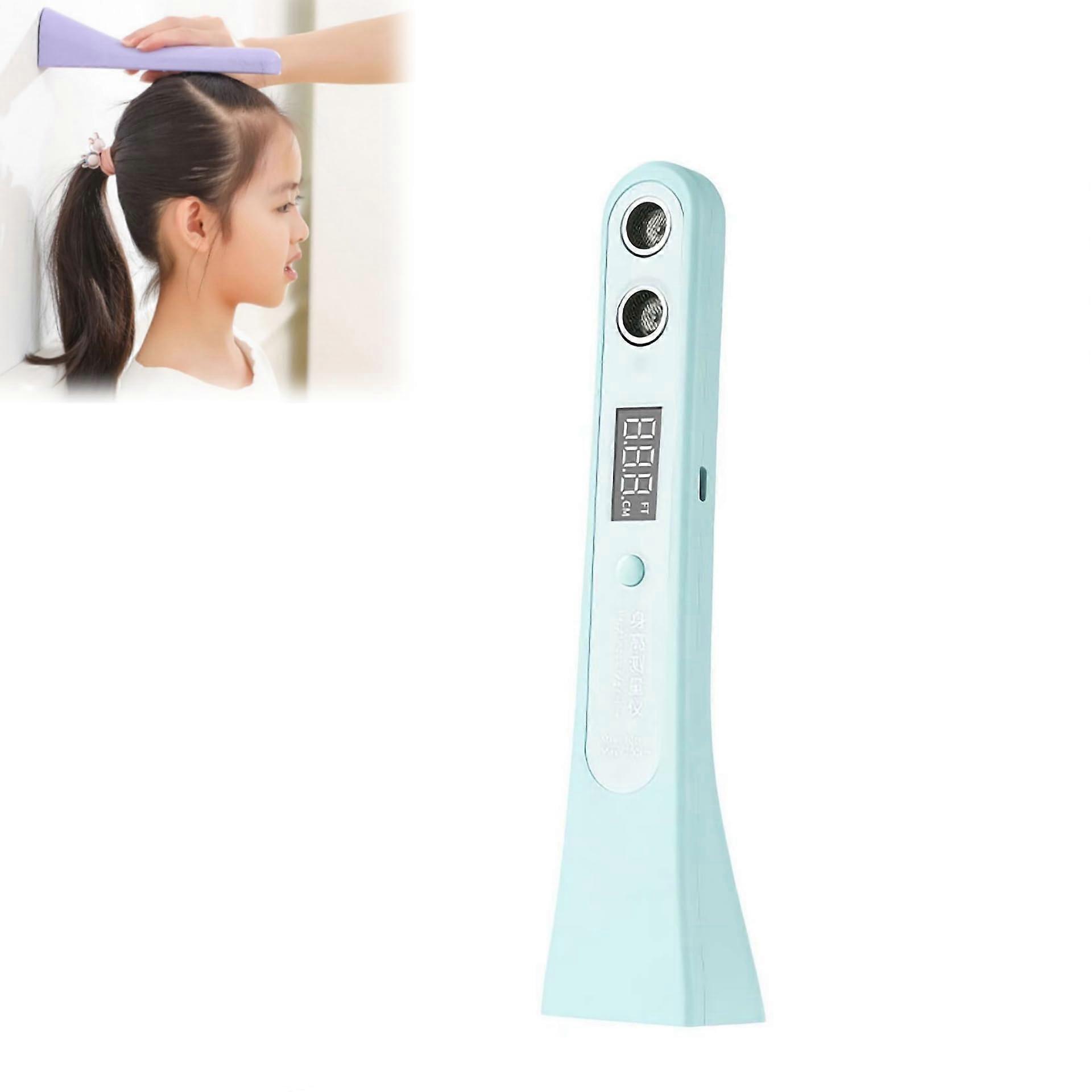 Portable Height Measurement Device, Smart Digital Cordless Height Tracker, Accurate Handheld Measuring Scale in Green
