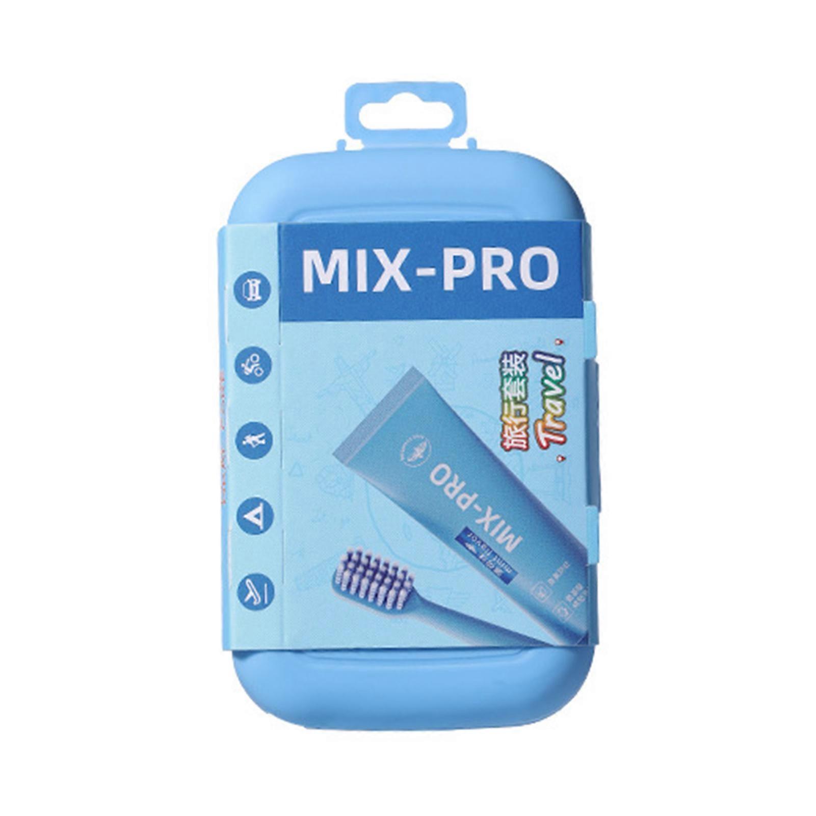 Travel Toothbrush with Toothpaste Space-Saving Compact Dental Care Kit