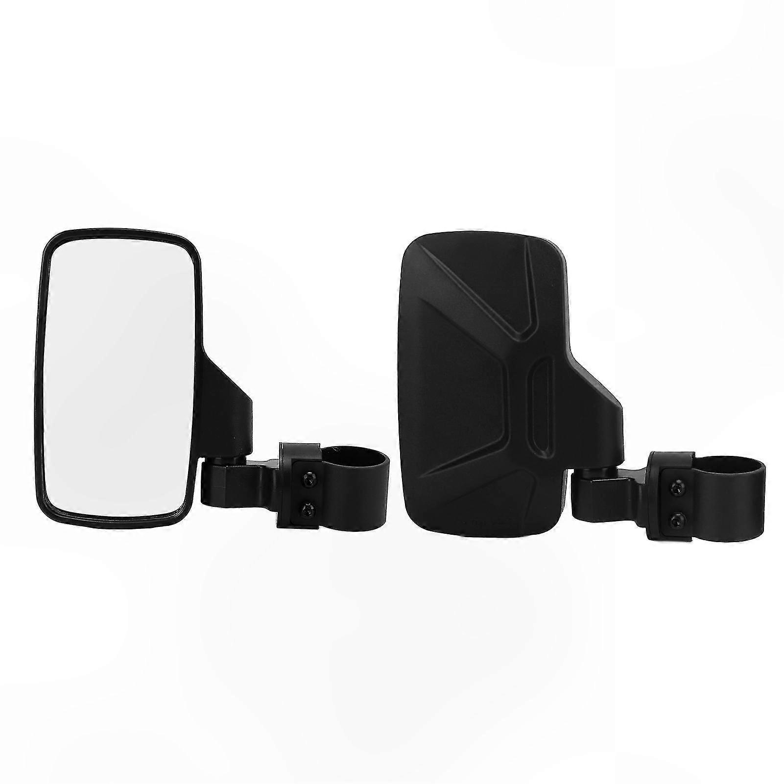 Adjustable Side Rear View Mirrors for ATV UTV with Large Vision Replacement