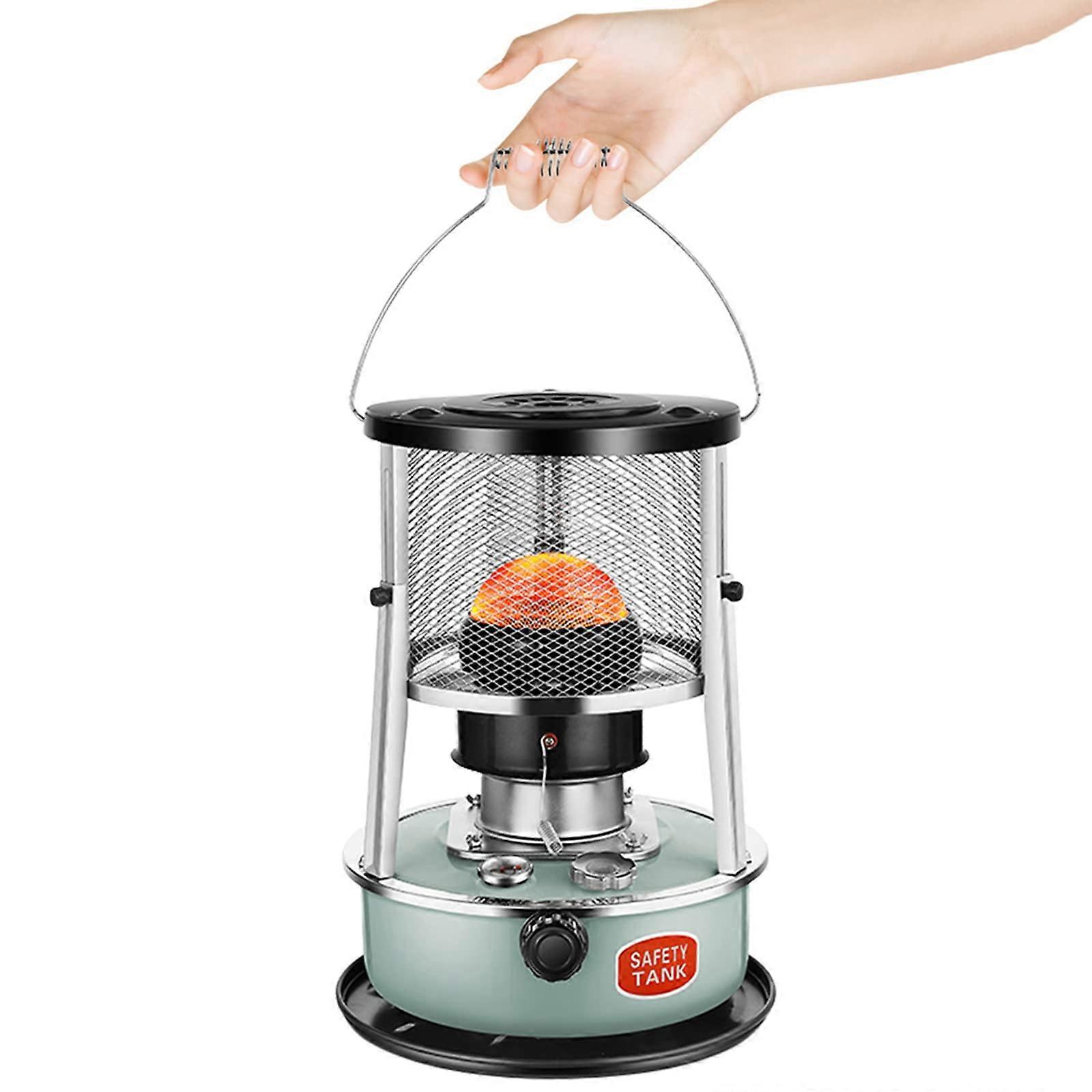 Kerosene Heater, Paraffin Stove with Carry Handle, Non Electric Heaters, Protable Camping Stove, For Home Outdoor Patio Camping Barbecue Blue