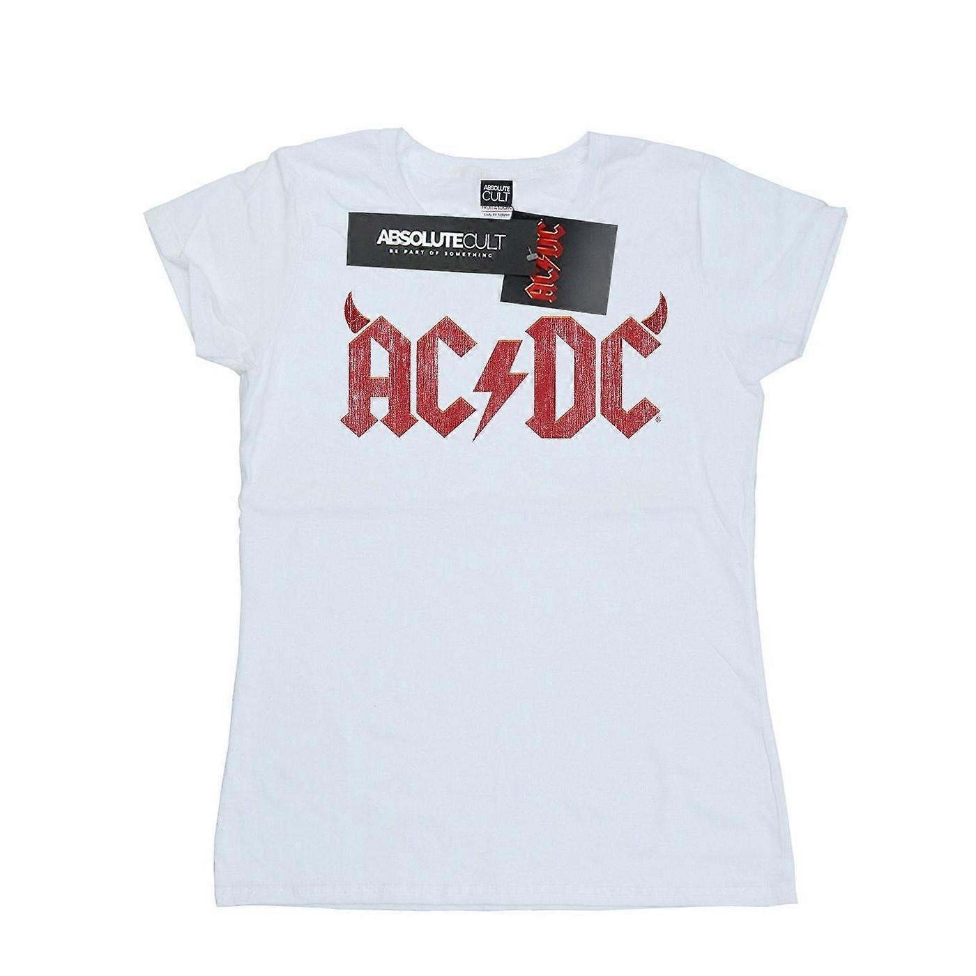 AC/DC Camiseta/Mujer Mujer/Mujer Logo Algodón