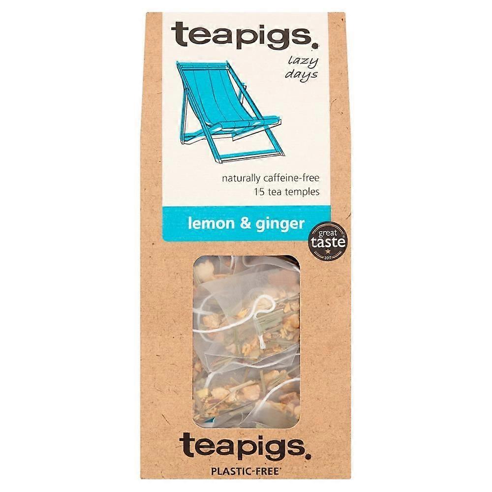 Teapigs lemon & ginger 15 tea temples - 3 Pack