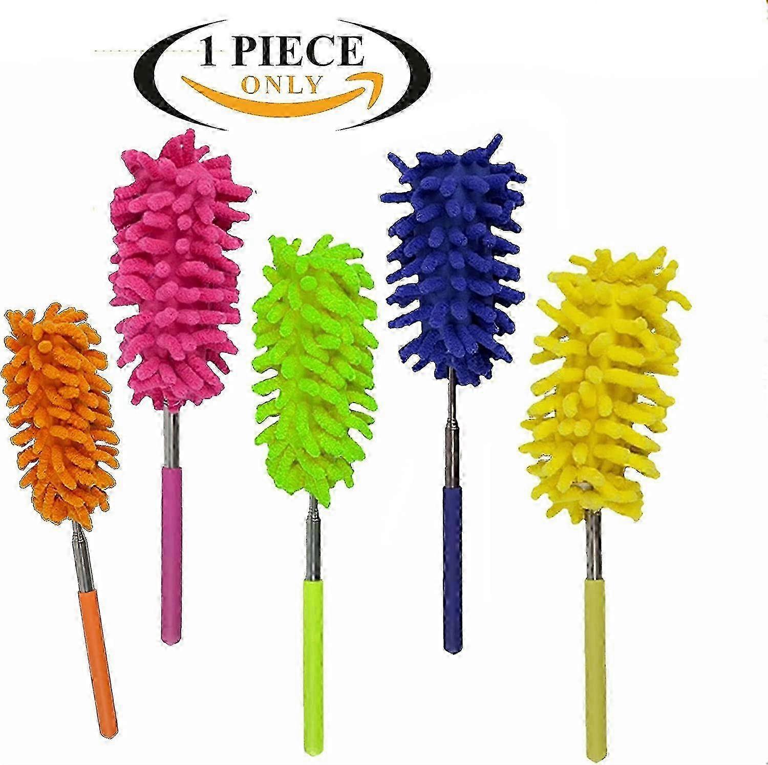 Extendable Feather Duster with Washable Microfiber Head for Home, Car & Indoor Cleaning
