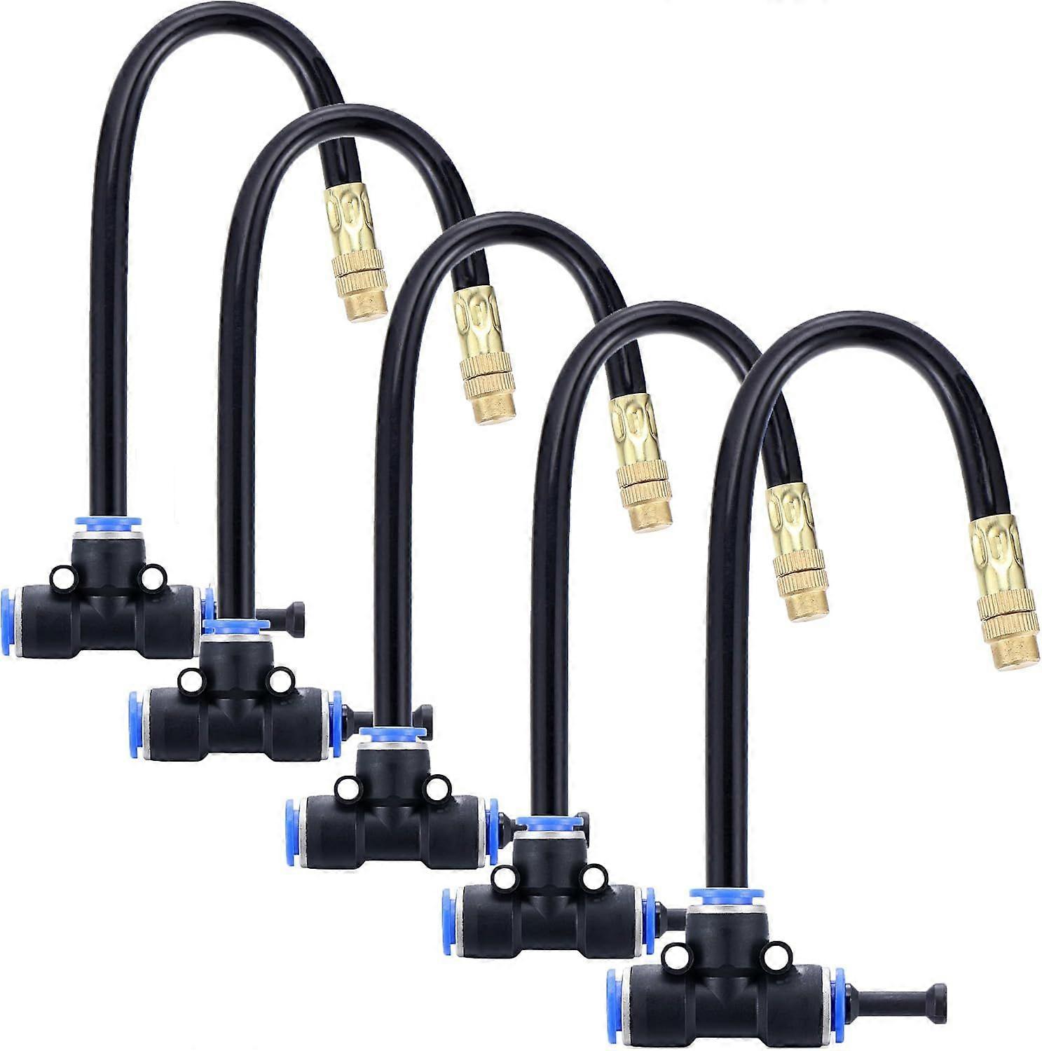 20Pcs Three-Way Atomizing Nozzle with Drip Irrigation Connector for 1/4 inch Drip Irrigati