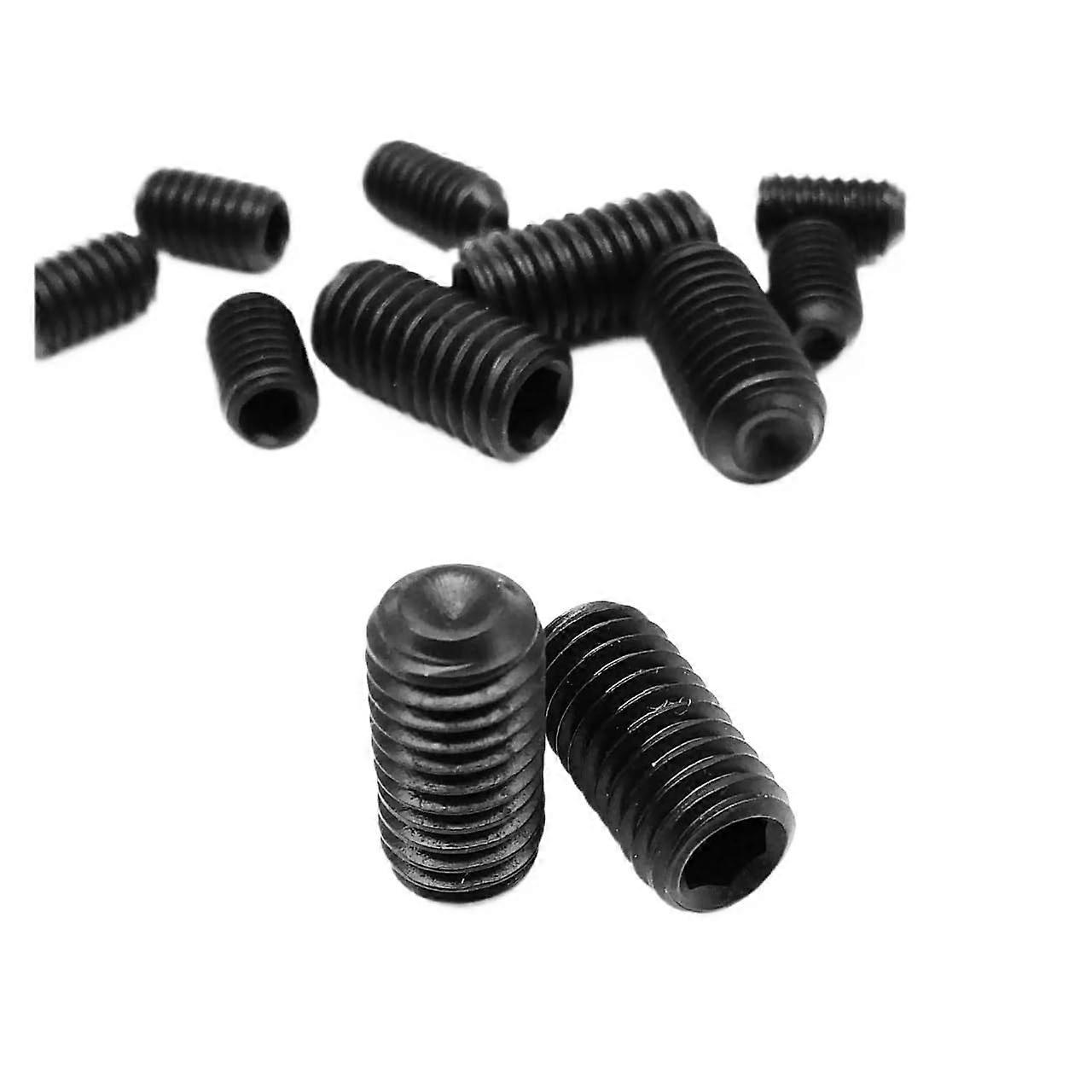 Hex Socket Cup Point Set Screw Allen Grub Screw Mix Kit Black Finish, Assorted Sizes, Steel Construction