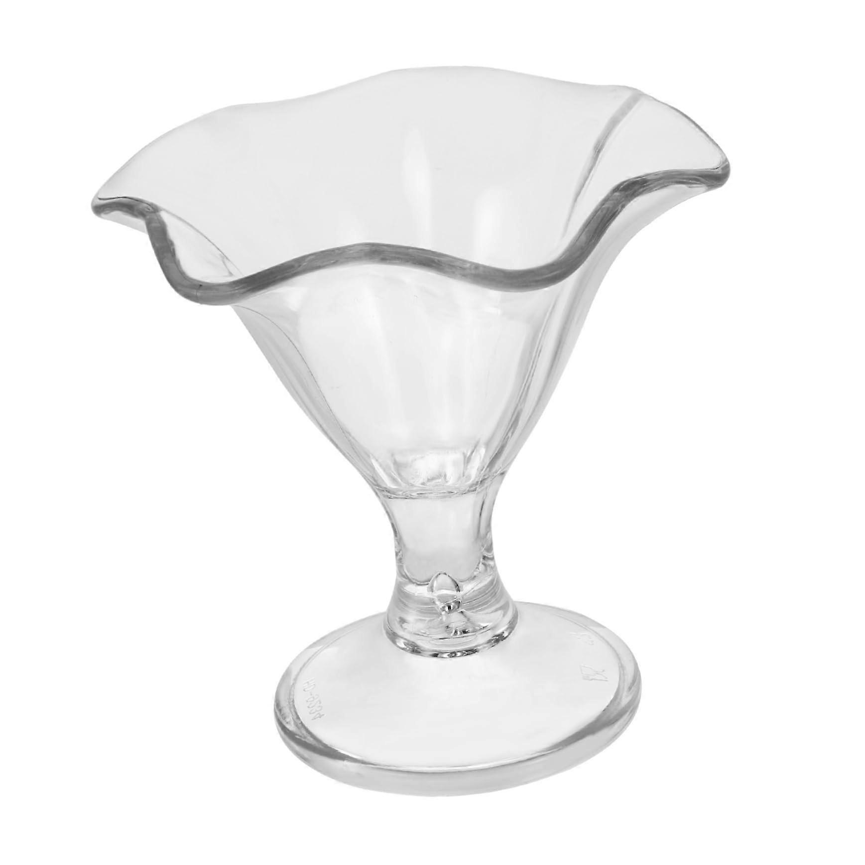 Clear Dessert Cup 12 oz Plastic Beverage Container for Ice Cream, Snacks, Cold Foods - Perfect for Parties and Weddings