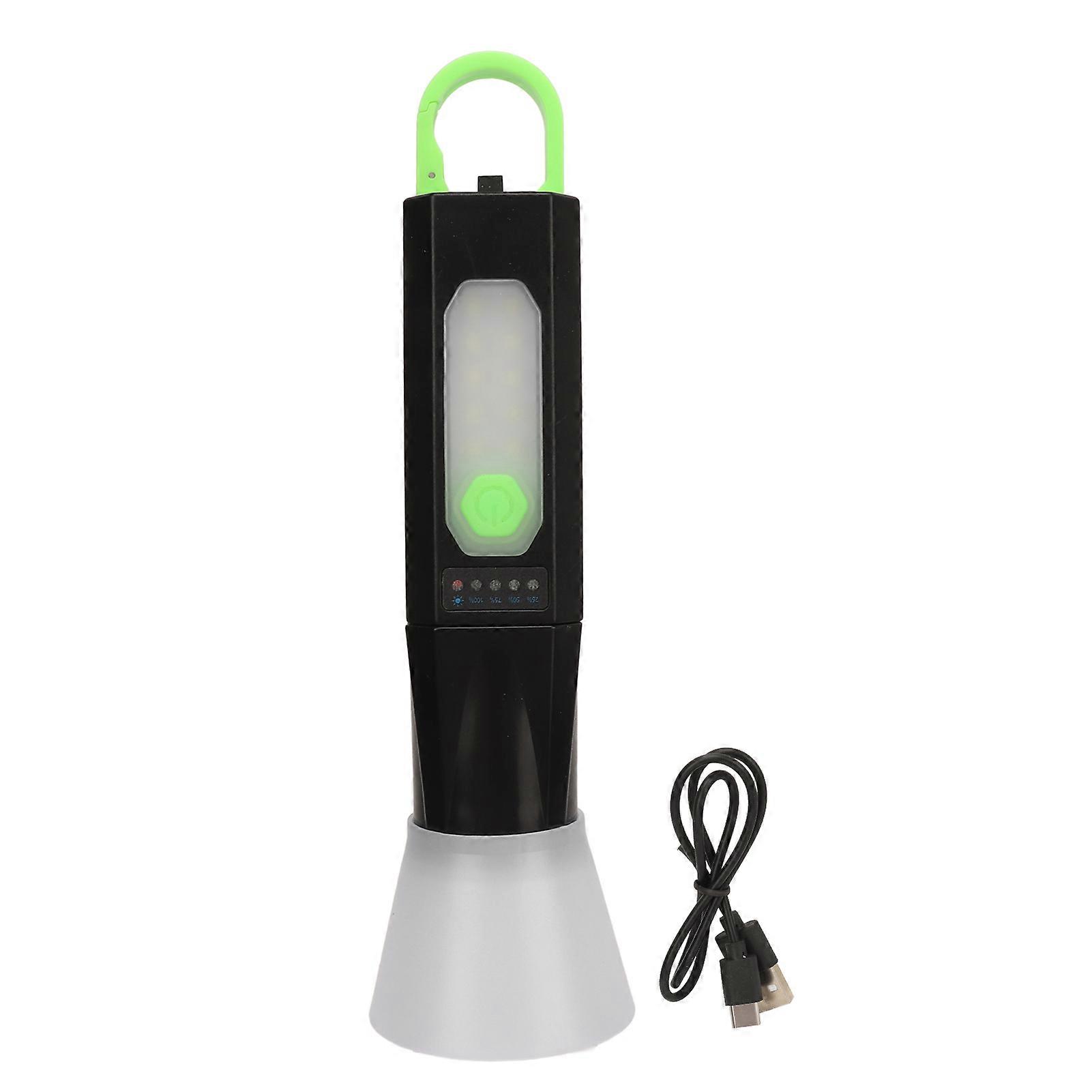 LED Work Light Multifunction Super Bright Rechargeable Handheld Flashlights with Hook for Outdoor Camping