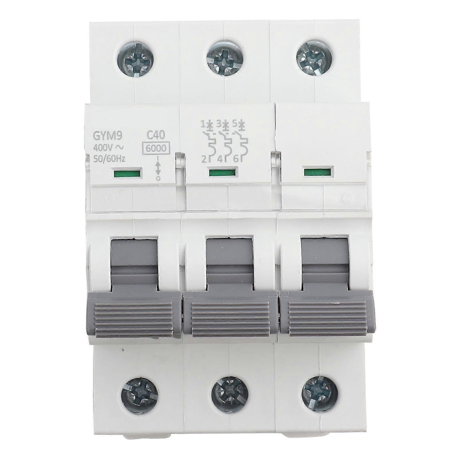 GYM9-C65 Circuit Breaker 3P 230/400VAC 50/60Hz IP20 Electric Leaking Protector Current Circuit Breaker40A