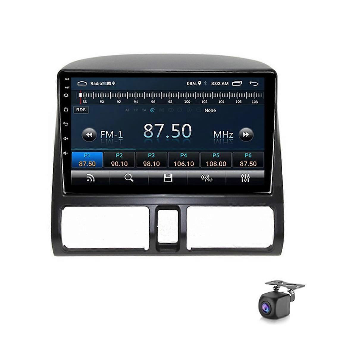 Android 14 Wireless CarPlay/Android Auto 9 Inch Car Stereo Radio for 2002-2006 Multimedia Player Backup Camera