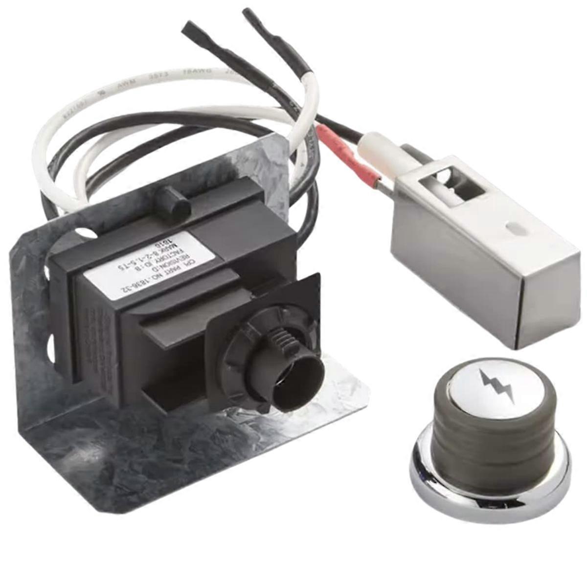 Gas Grill Ignition Kit Includes Button Electronic Igniter Ceramic Electrode for E-310 E-320