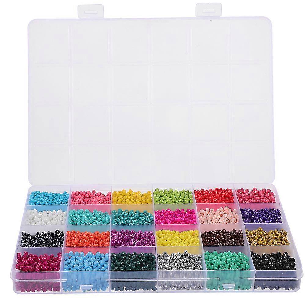Glass Beads Decorative Bracelet Beads for DIY Jewelry Crafts 1 Box