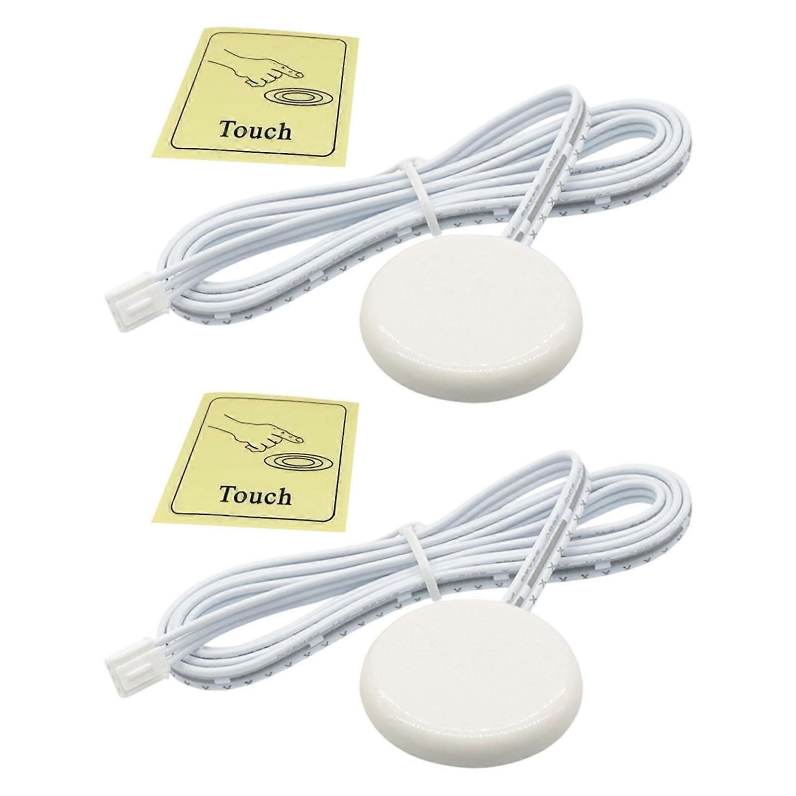 Touch Sensors Switches Capacitive Touch Light Switches LED Touch Sensing Wood Furniture Lighting Touch Induction Switches  White