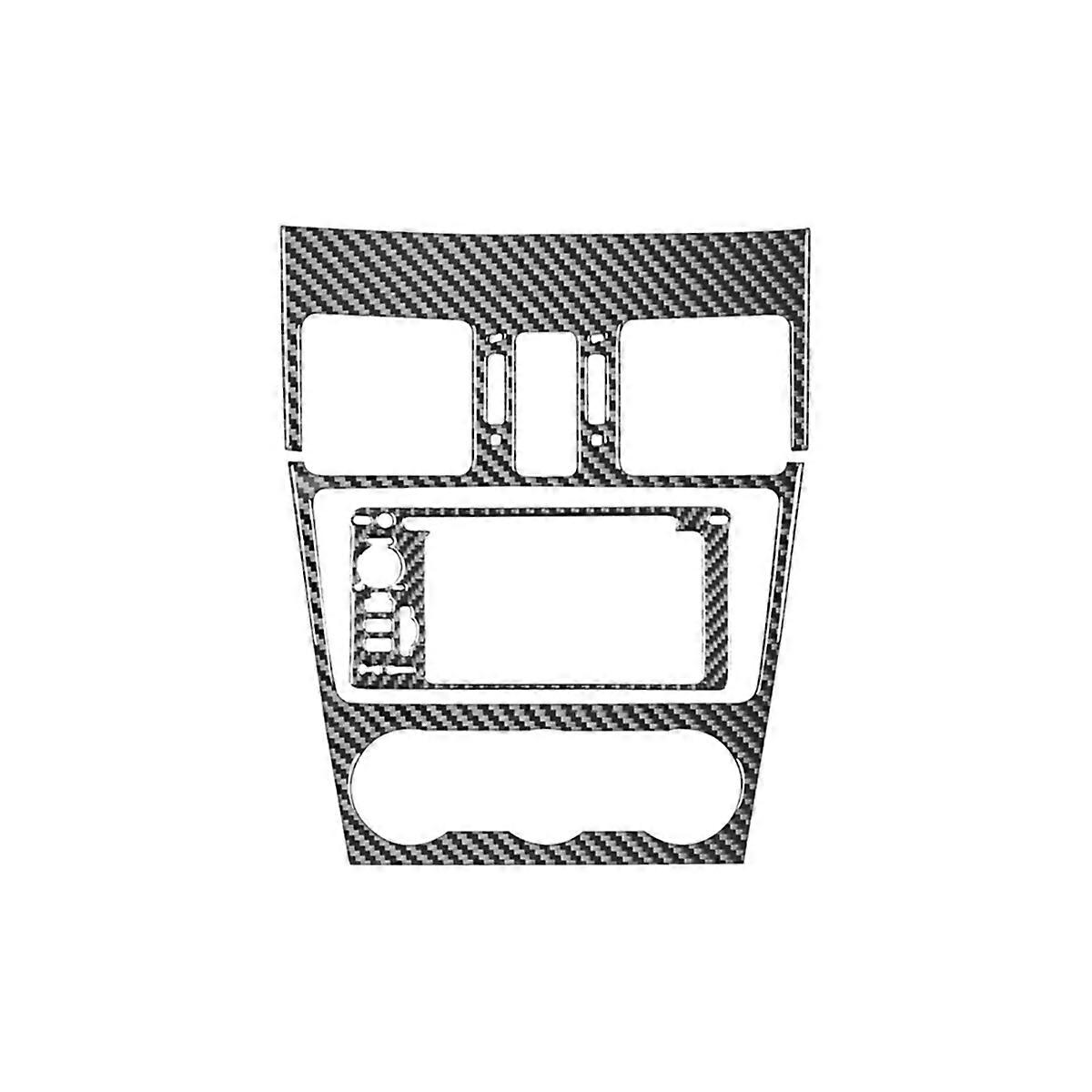 Carbon Fiber for 2012-2016 XV Crosstrek 2013-2017 Center Console AC Navigation Panel Trim Kit Accessoreis