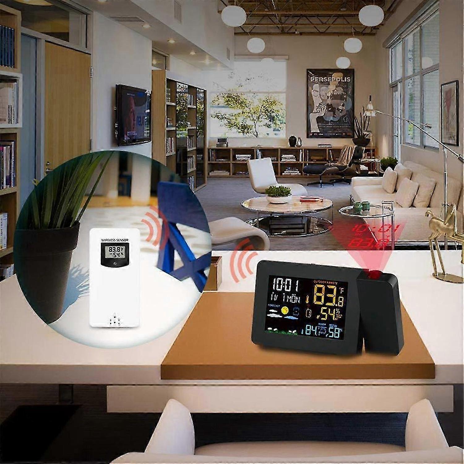 Temperature Humidity Wireless Sensor Hygrometer Electronic Digital Thermometer in/Outdoor with Weather Station