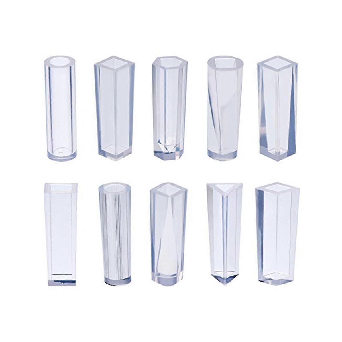 Jewelry Making Mold Clear Plastic Material Craft Tool For DIY Projects 10Pcs