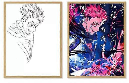 Anime Illuminated Picture Frame LED Decorative Painting Frame Size L Brightness Adjustable Gifts For Anime Fans