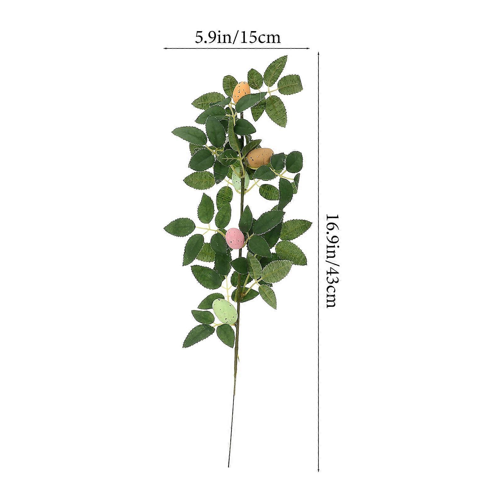 Easter Egg Branch Artificial Egg Branch for Decoration 20Pcs Bouquet