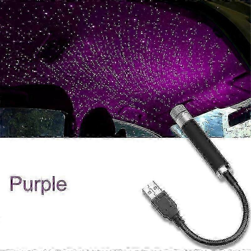 Romantic Led Starry Sky Night Light Usb Powered Projector Lamp For Car Roof Room Ceiling Decor Plug And Play