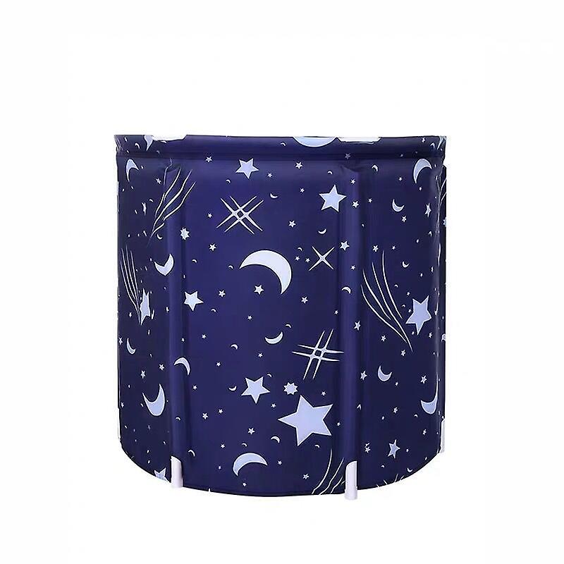 80*80 Convenient Folding Bath Bucket Foldable Adult Folding Bath Bucket Thickened Thermal Insulation Bath Bucket
