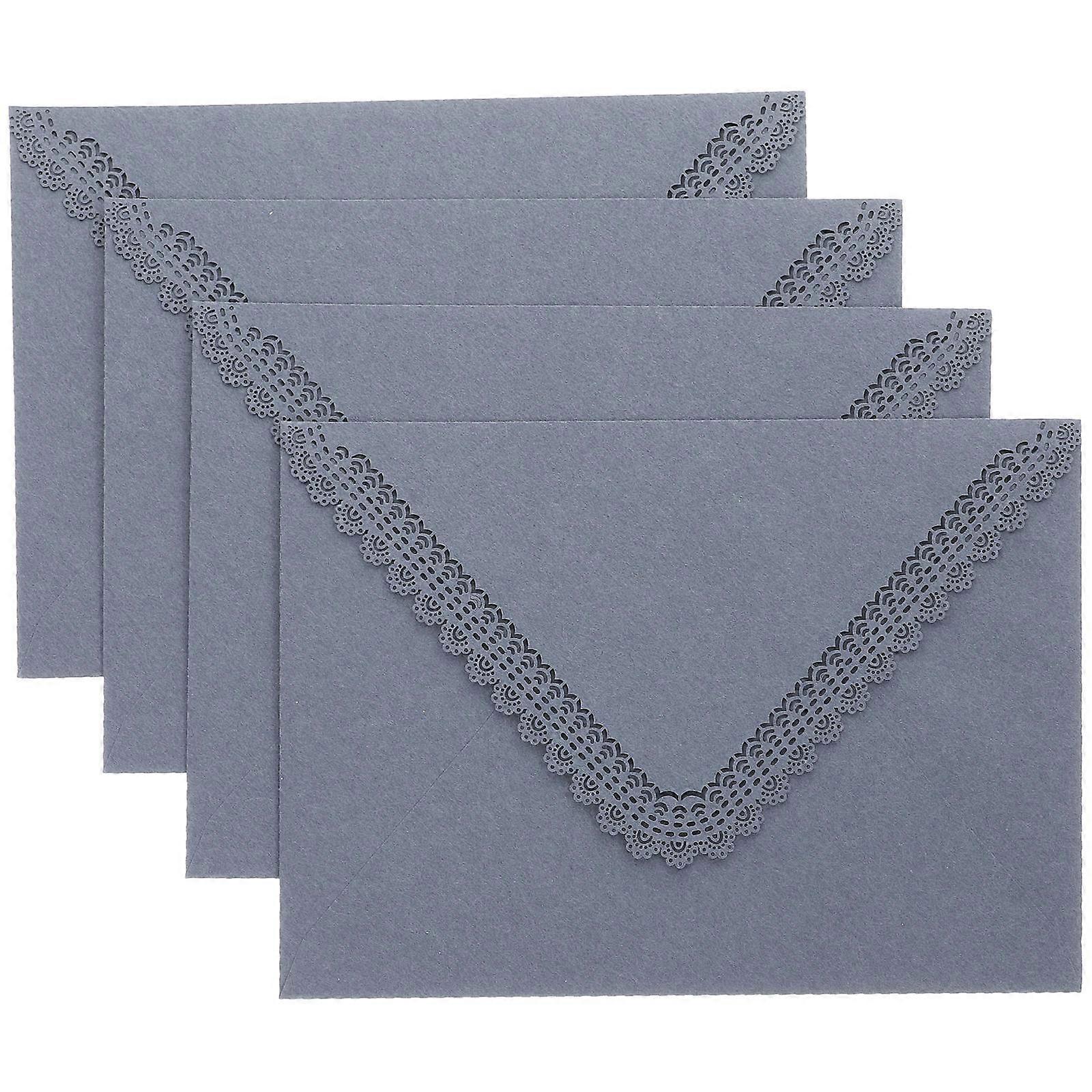 Paper Envelopes Hollow Invitation Cards for Bridal Showers 12Pcs
