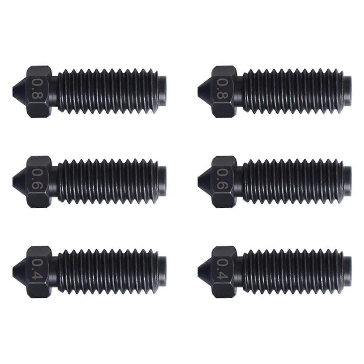 For 3 Hardened Steel Nozzle Printer High Flow Nozzles for 3D Printer