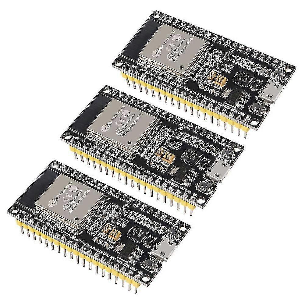 3pcs Esp-wroom-32 Esp32 2-in-1 2.4ghz -mode Wifi + Bluetooth Cores Microcontroller Processor For Id
