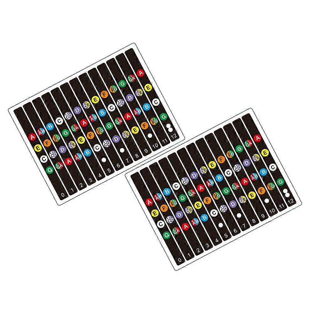 Introductory Guitar Scale Stickers for Beginners Including 2Sets Stickers