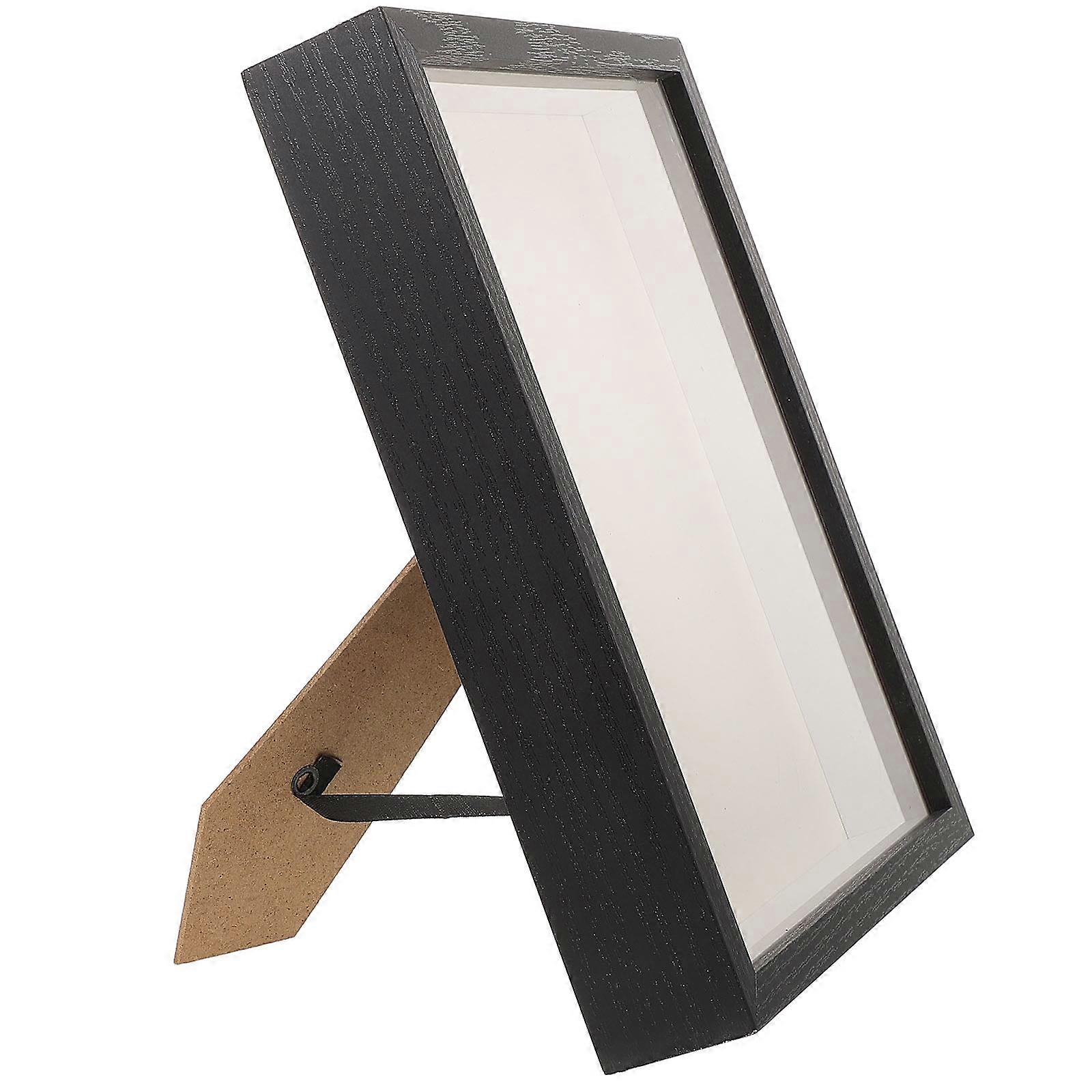 Wooden Dried Flower Display Box for Decoration 3Pcs Photo Frame
