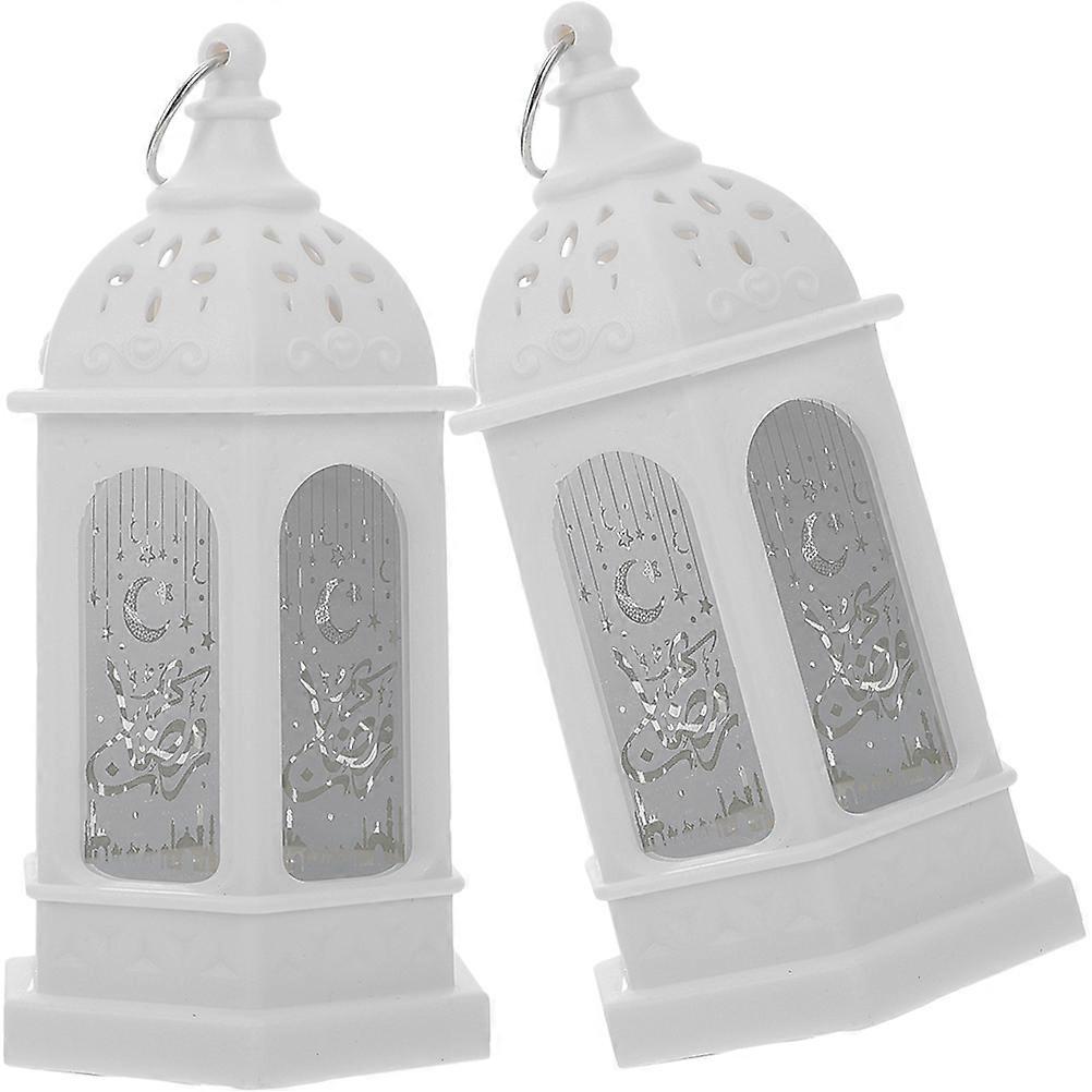 LED Candle Lantern Ramadan Candle Lantern for Decor 2Pcs