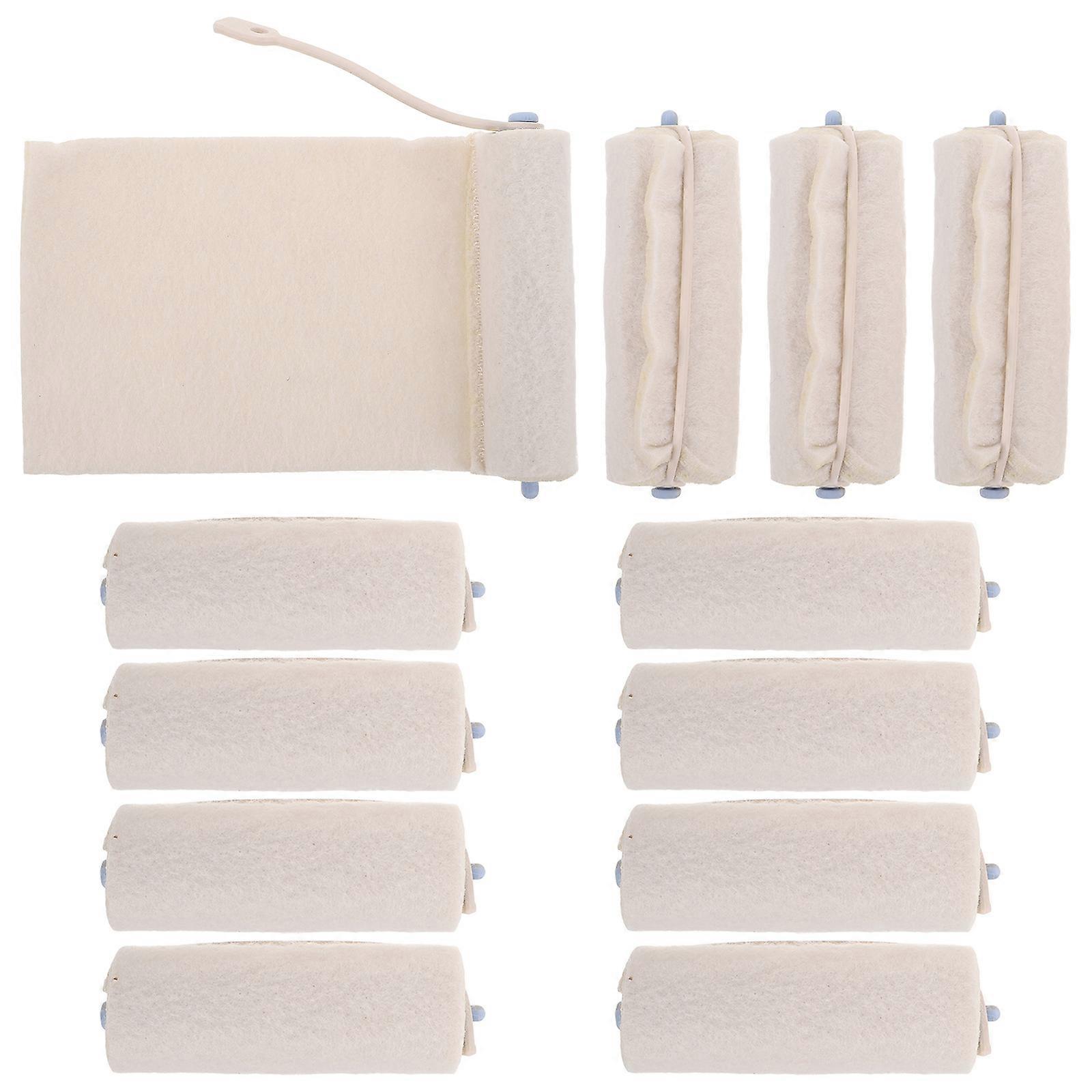 60 Pcs Hair Perm Rollers For Hairdressing Home Use With Pressure Cotton Wrapped Material For Efficient Hair Styling