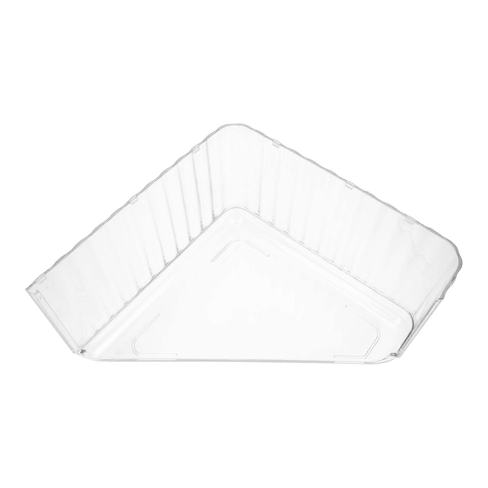 Triangular Bathroom Sink-top Organizer Shampoo Holder Moisture-proof Storage For Hotel Managers 1Set