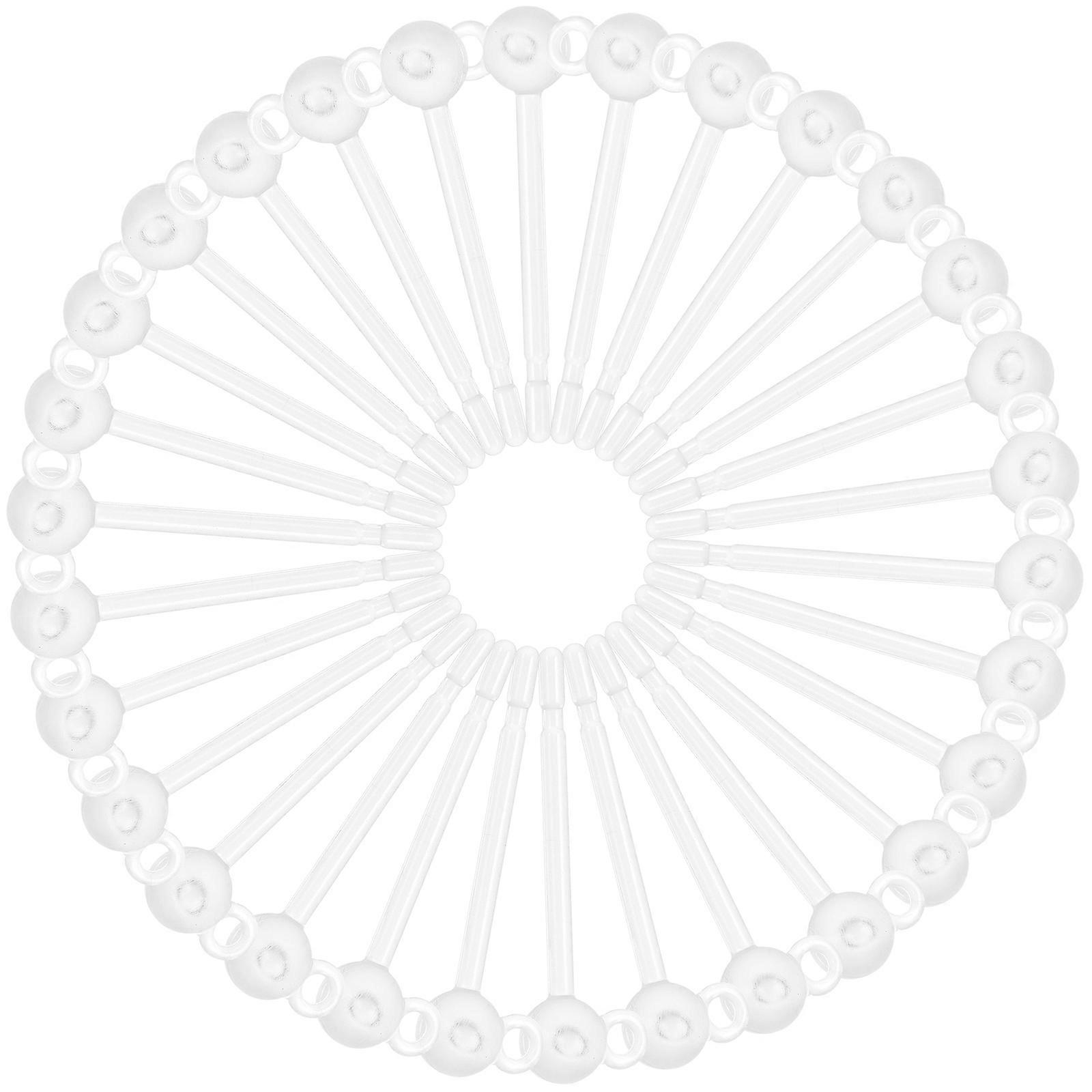 Transparent Clear Ear Studs Plugs DIY Earring Accessories 120Pcs